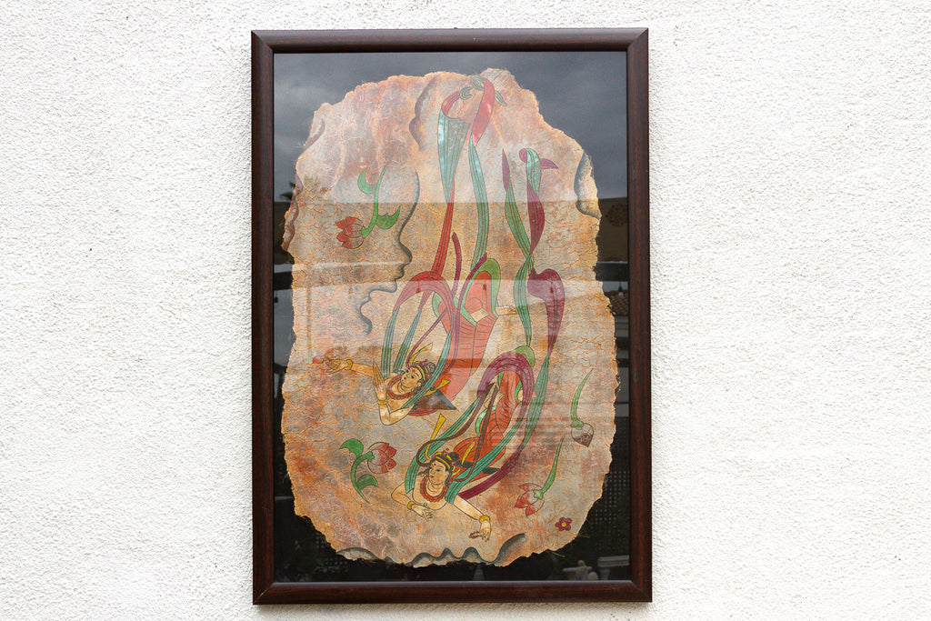 Framed Vintage Botanical Plaster Art