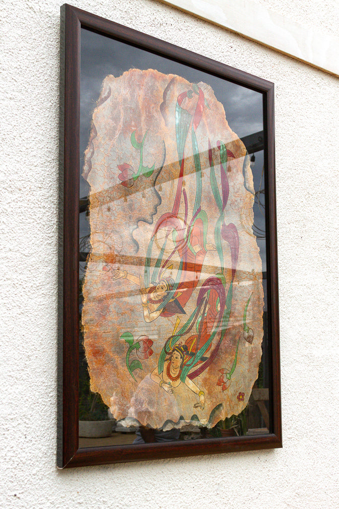 Framed Vintage Botanical Plaster Art