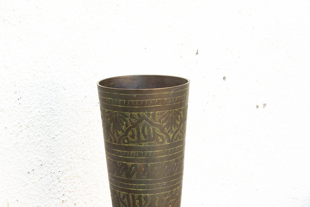 Antique Scholar's Verdigris Bronze Vessel (Trade)