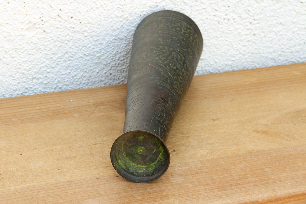 Antique Scholar's Verdigris Bronze Vessel (Trade)