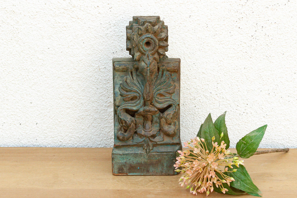 Mid 19th Century Verdigris Architectural Corbel