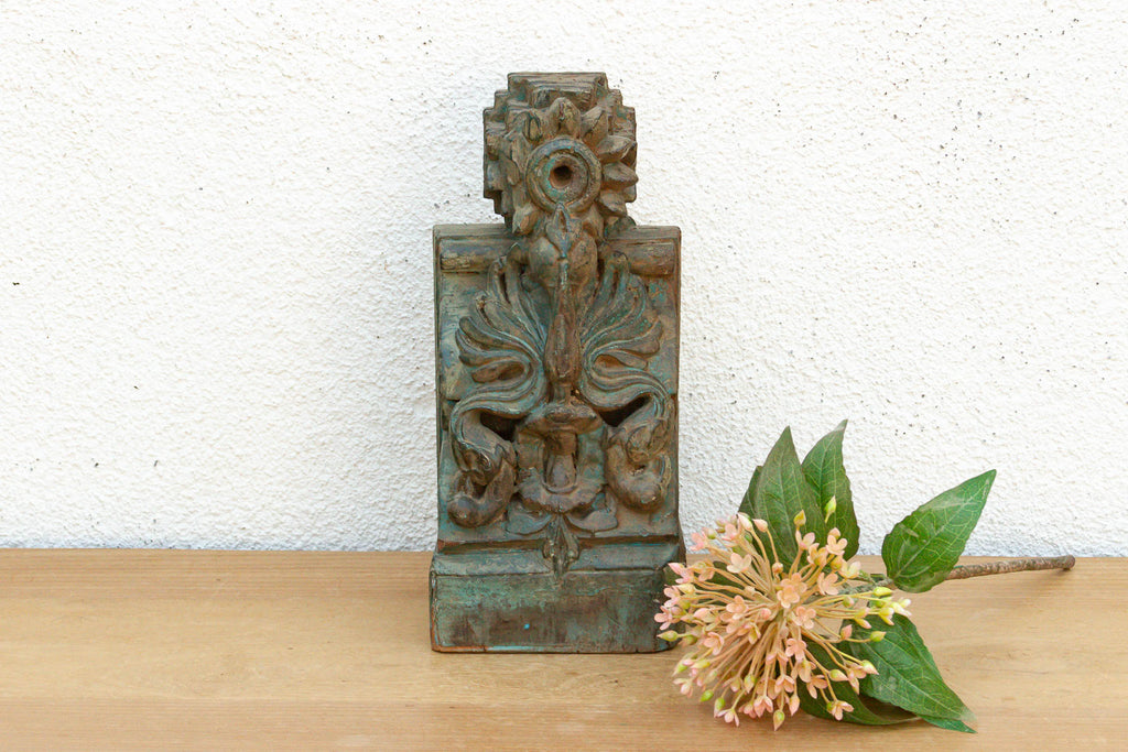 Mid 19th Century Verdigris Architectural Corbel