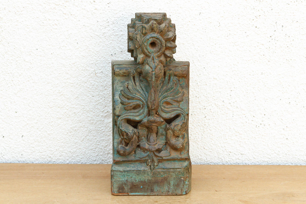 Mid 19th Century Verdigris Architectural Corbel