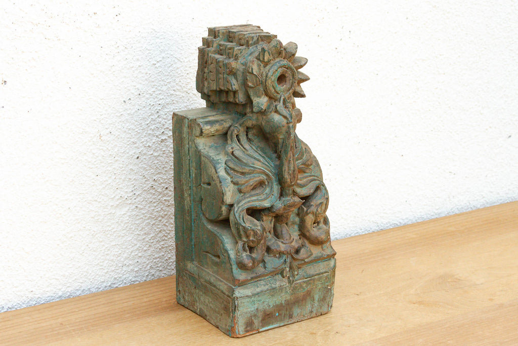 Mid 19th Century Verdigris Architectural Corbel