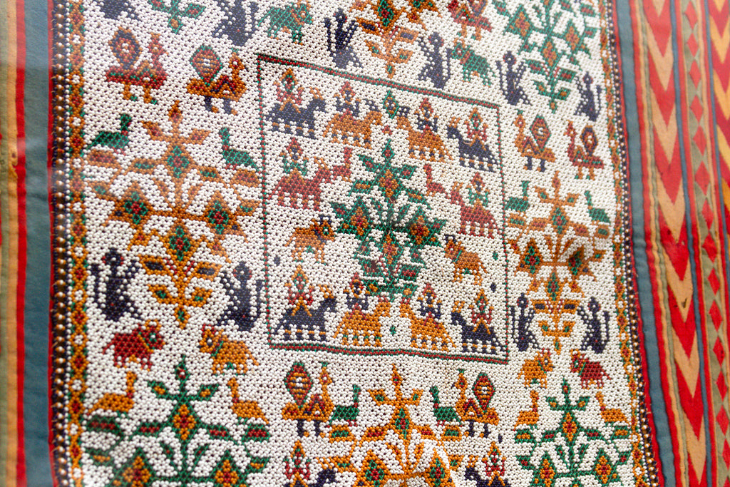 Fine Tree of Life Gujarat Framed Textile