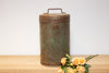 Rustic Antique Metal Storage Drum