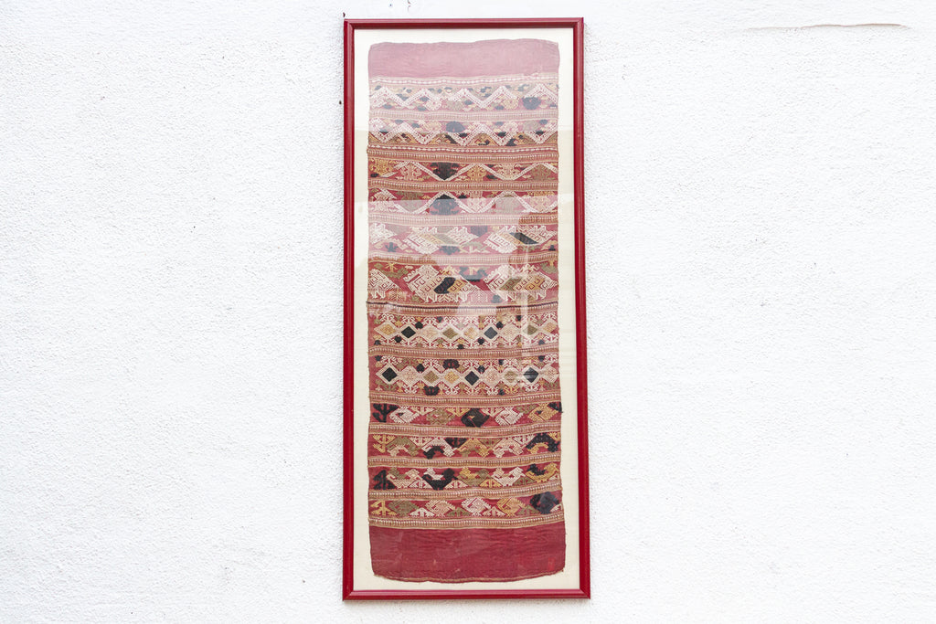 Fine Handwoven Andean Framed Textile Panel