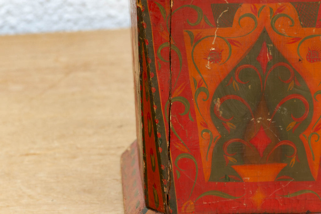 Handpainted Kashmiri Wood Tea Caddy (Trade)