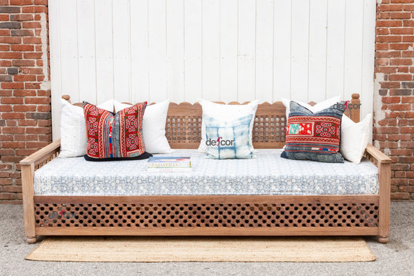 Long Reclaimed Teak Moroccan Daybed