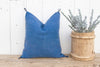 Sapphire Moroccan Silk Rug Pillow (Trade)