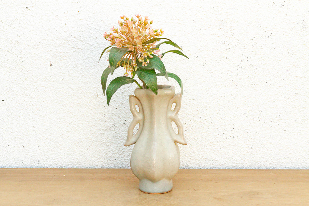 Butterfly Handle Celadon Craze Vase