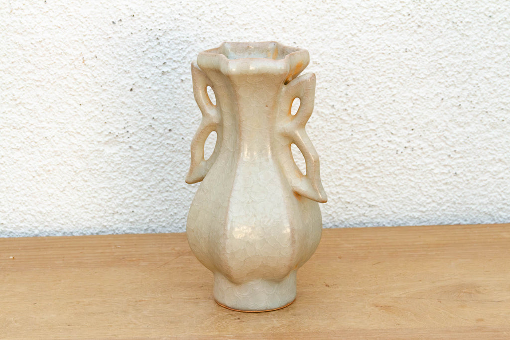 Butterfly Handle Celadon Craze Vase