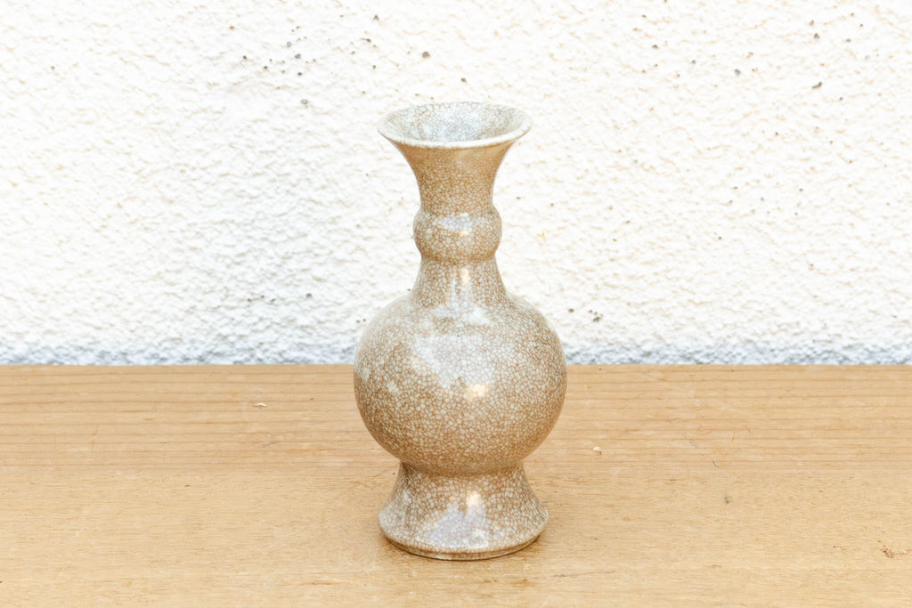 Refined Toasted Crackle Glaze Vase