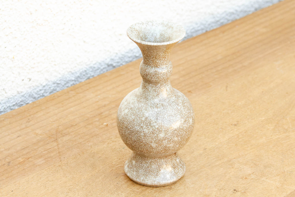 Refined Toasted Crackle Glaze Vase
