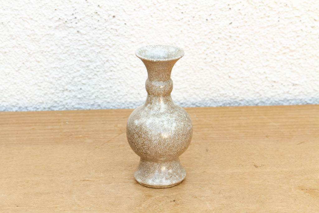 Refined Toasted Crackle Glaze Vase