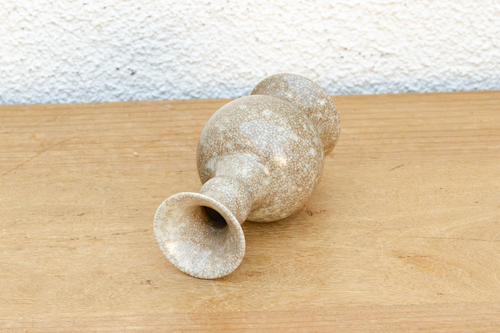 Refined Toasted Crackle Glaze Vase