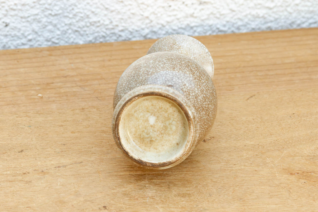 Refined Toasted Crackle Glaze Vase