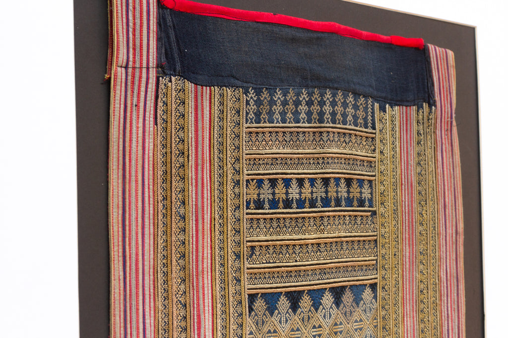 Antique Chinese Miao Tribal Framed Panel (Trade)