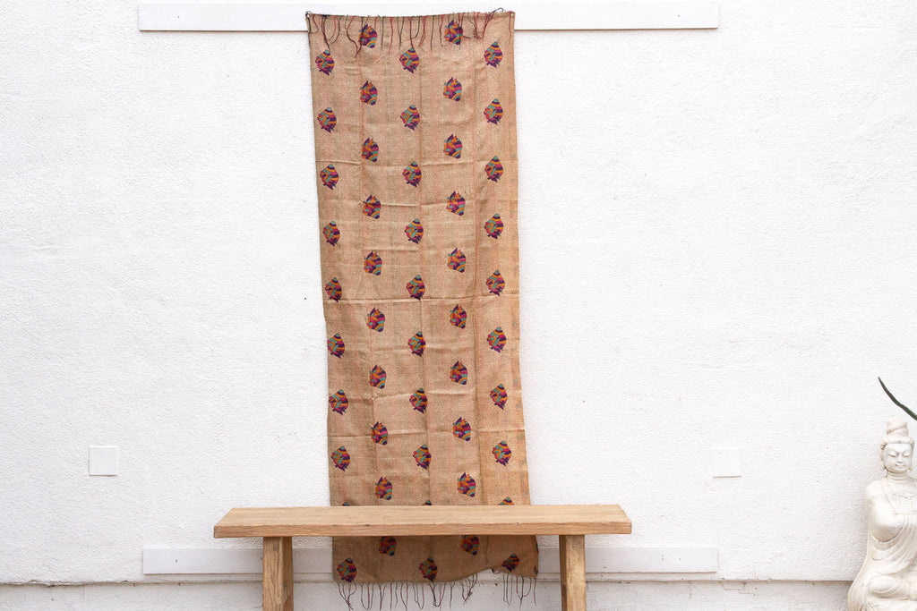 Boho Luxe Silk Kantha Reversible Throw
