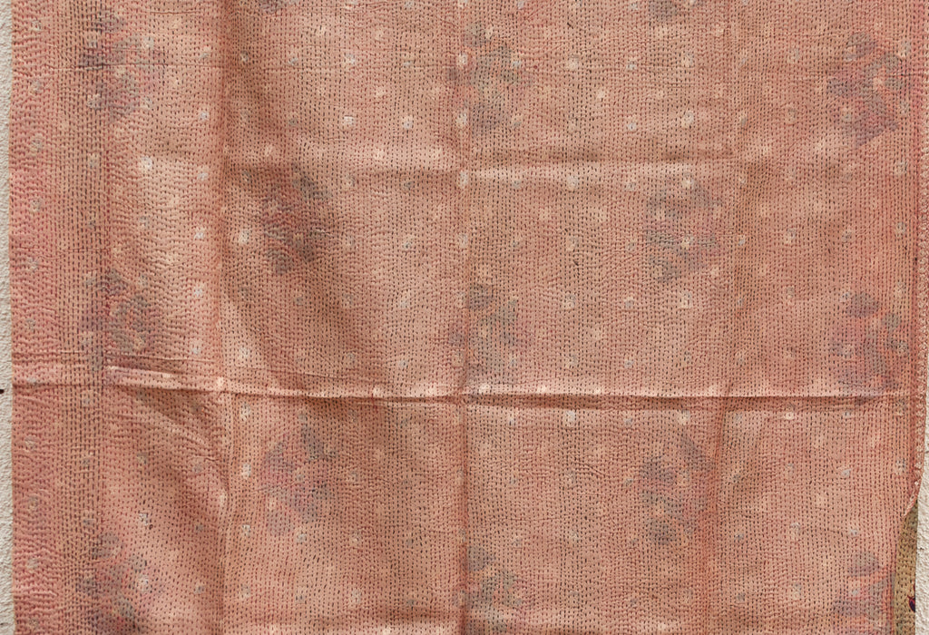 Boho Luxe Silk Kantha Reversible Throw