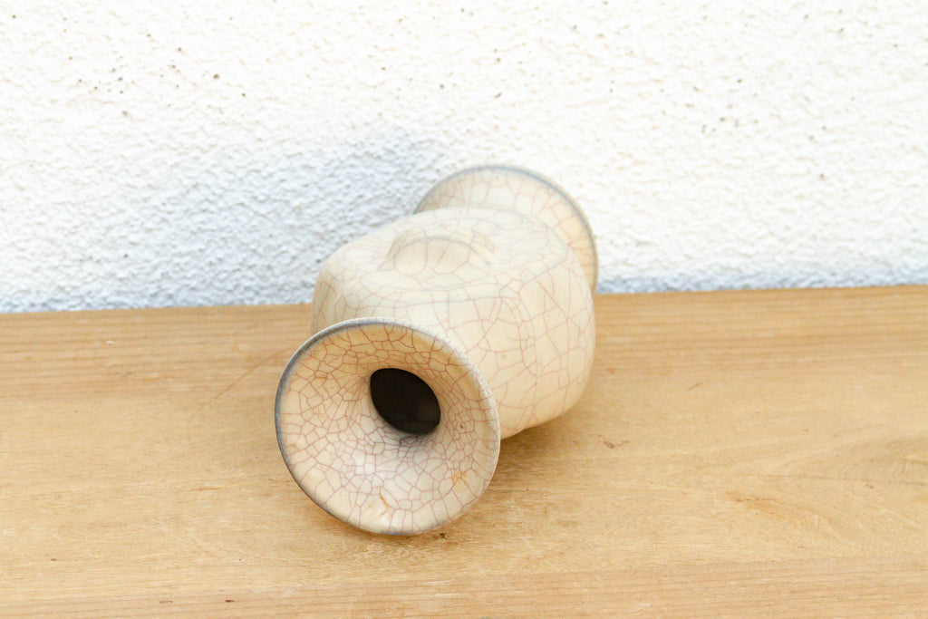 Traditional Ge-Style Stoneware Medallion Vase