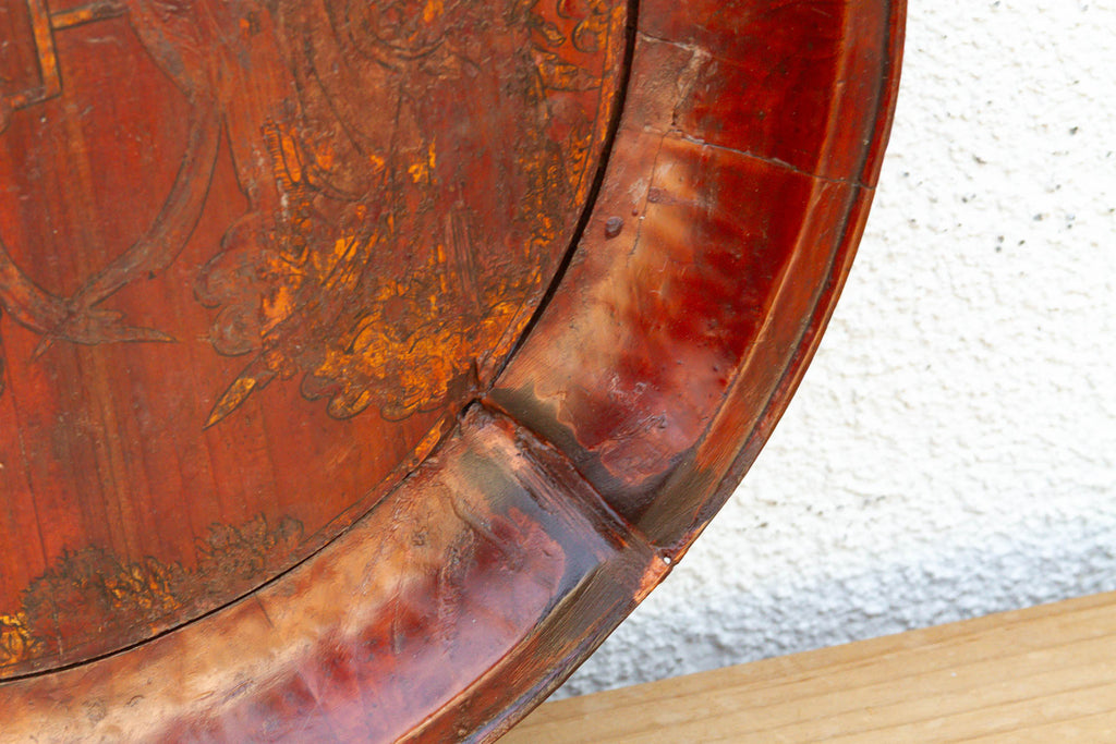 Antique Gilded Wood Offering Tray (Trade)