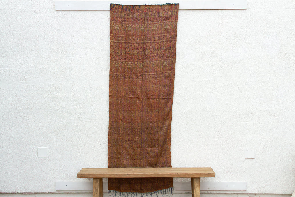 Tribal Red Silk Kantha Reversible Throw (Trade)