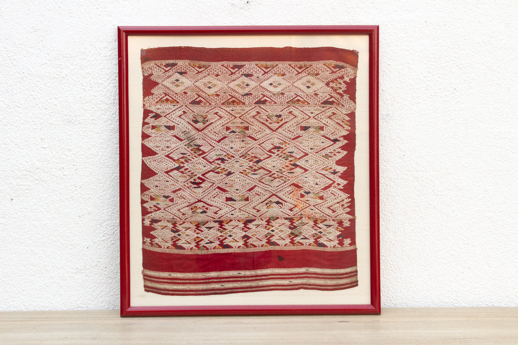 Majestic Antique Andean Framed Textile (Trade)