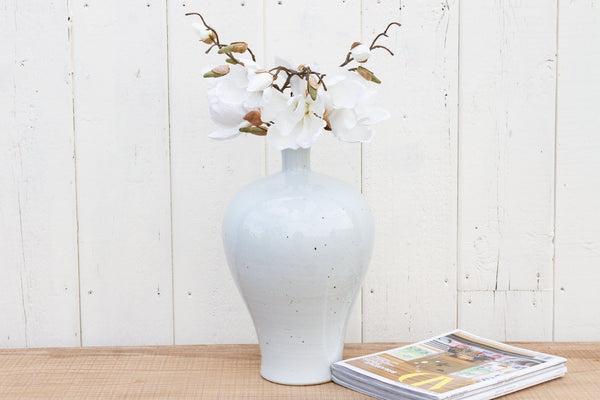 White Glazed Asian Jar