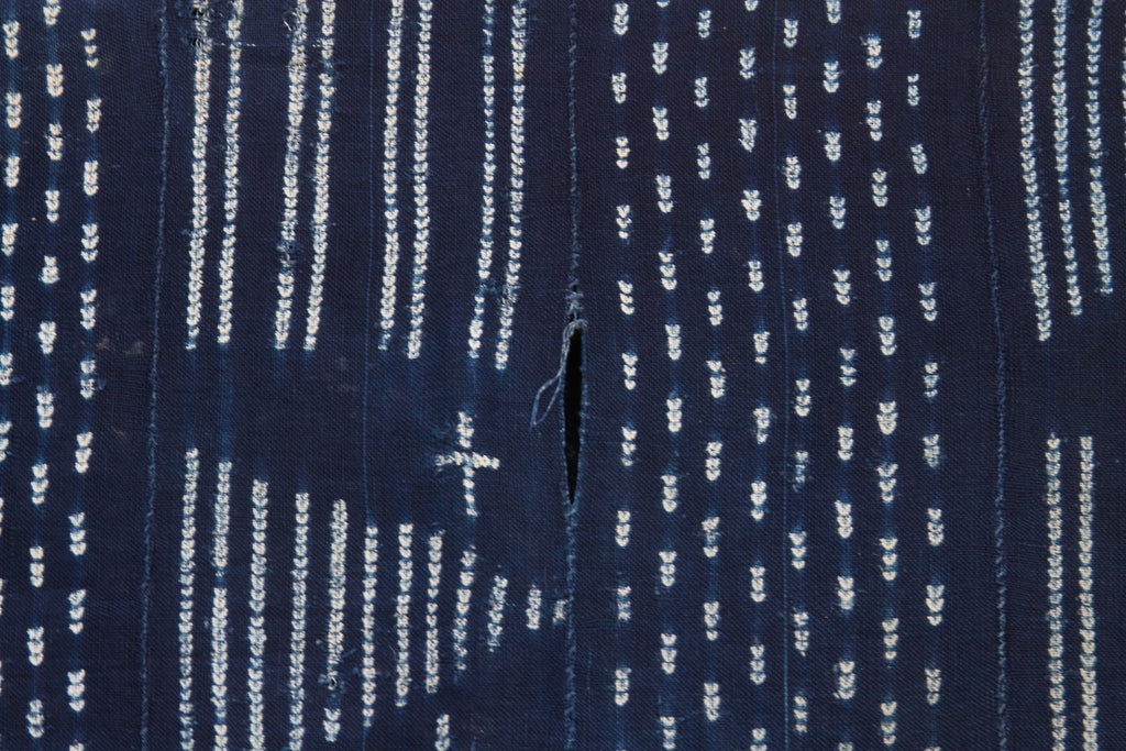 Dogon African Celestial Geometry Indigo Throw