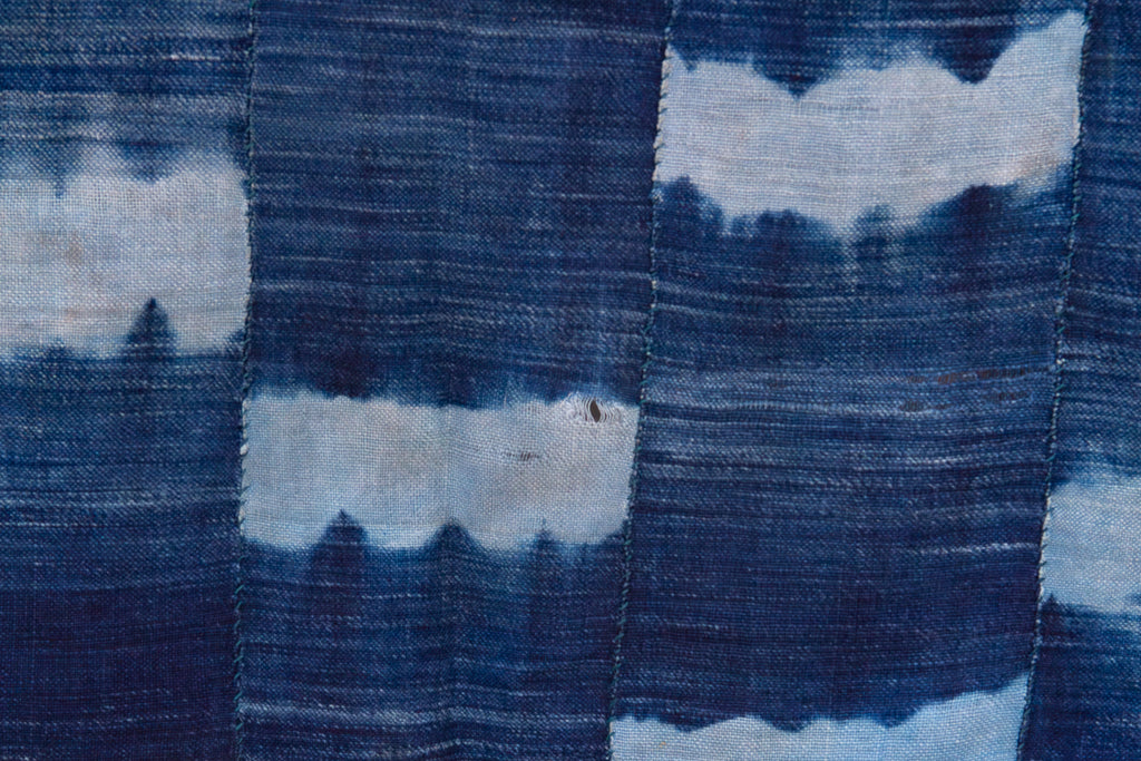 Indigo Crest Mud Cloth Throw