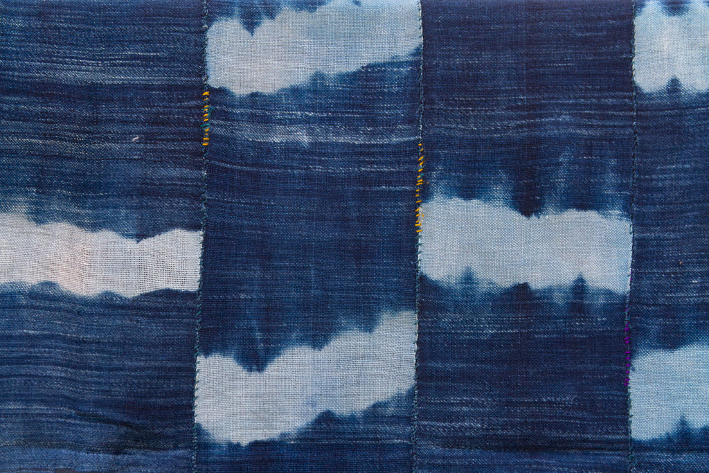 Indigo Crest Mud Cloth Throw