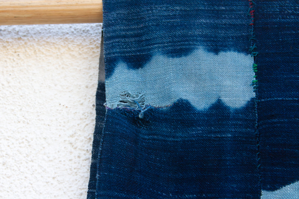 Indigo Crest Mud Cloth Throw