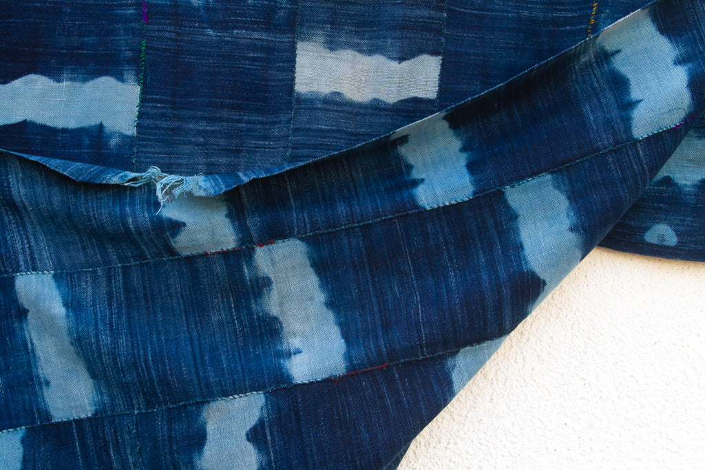 Indigo Crest Mud Cloth Throw