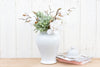 Asian White Glazed Porcelain Vase