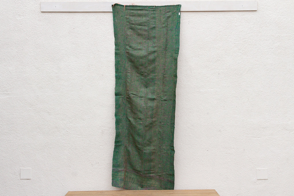 Heirloom Abstract Silk Kantha Reversible Throw