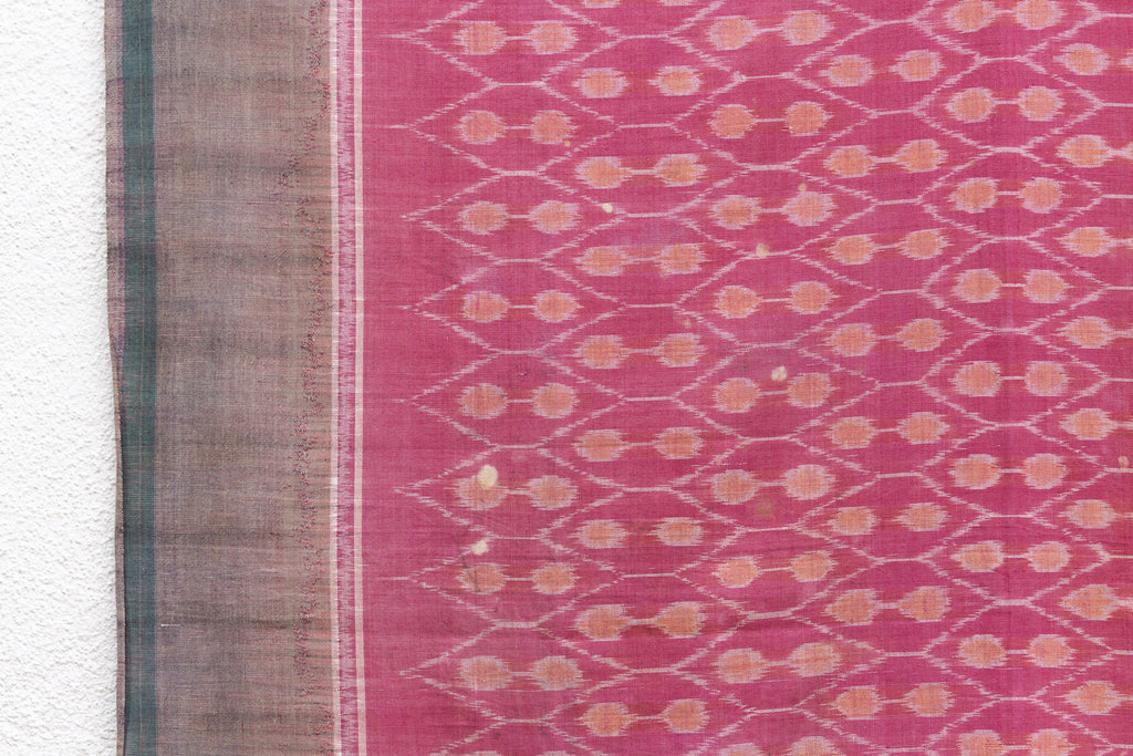 Antique Magenta Ikat Prestige Cloth