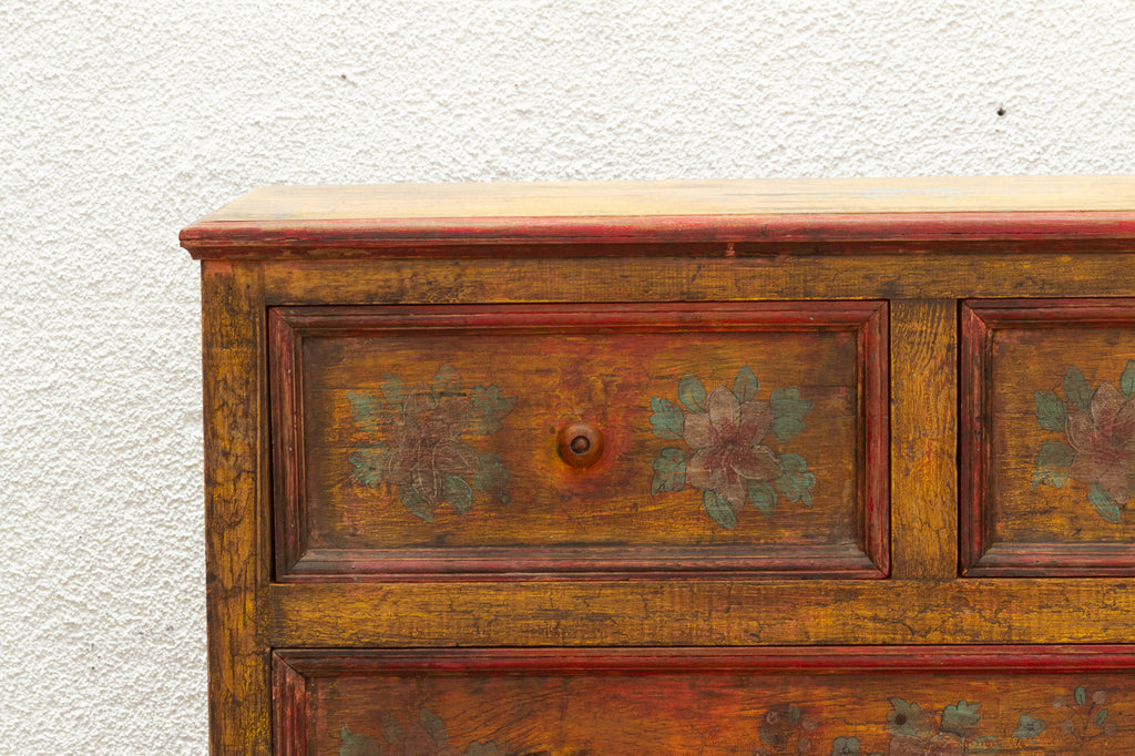 Marigold Bloom, Vintage Indian Chest of Drawers (Trade)