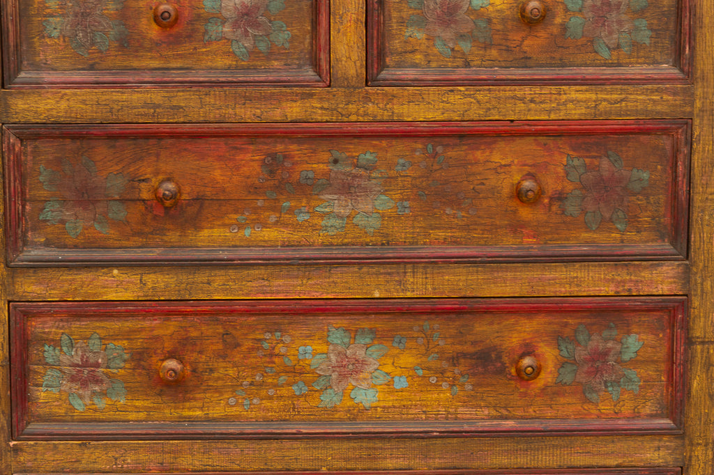 Marigold Bloom, Vintage Indian Chest of Drawers (Trade)