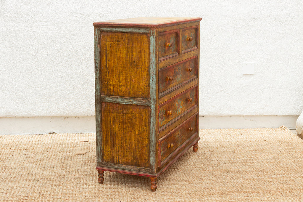 Marigold Bloom, Vintage Indian Chest of Drawers (Trade)