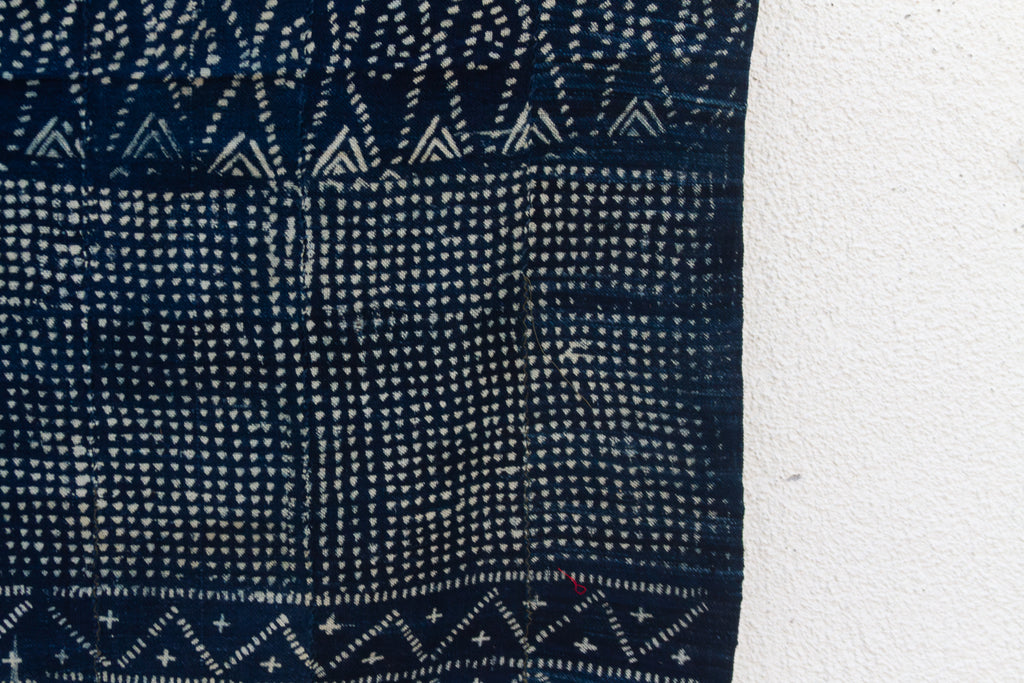 Stellar Indigo Mud Cloth Throw