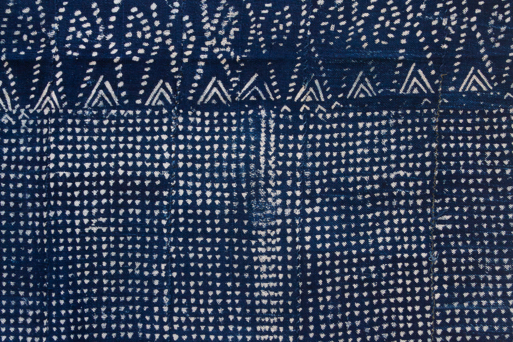 Stellar Indigo Mud Cloth Throw