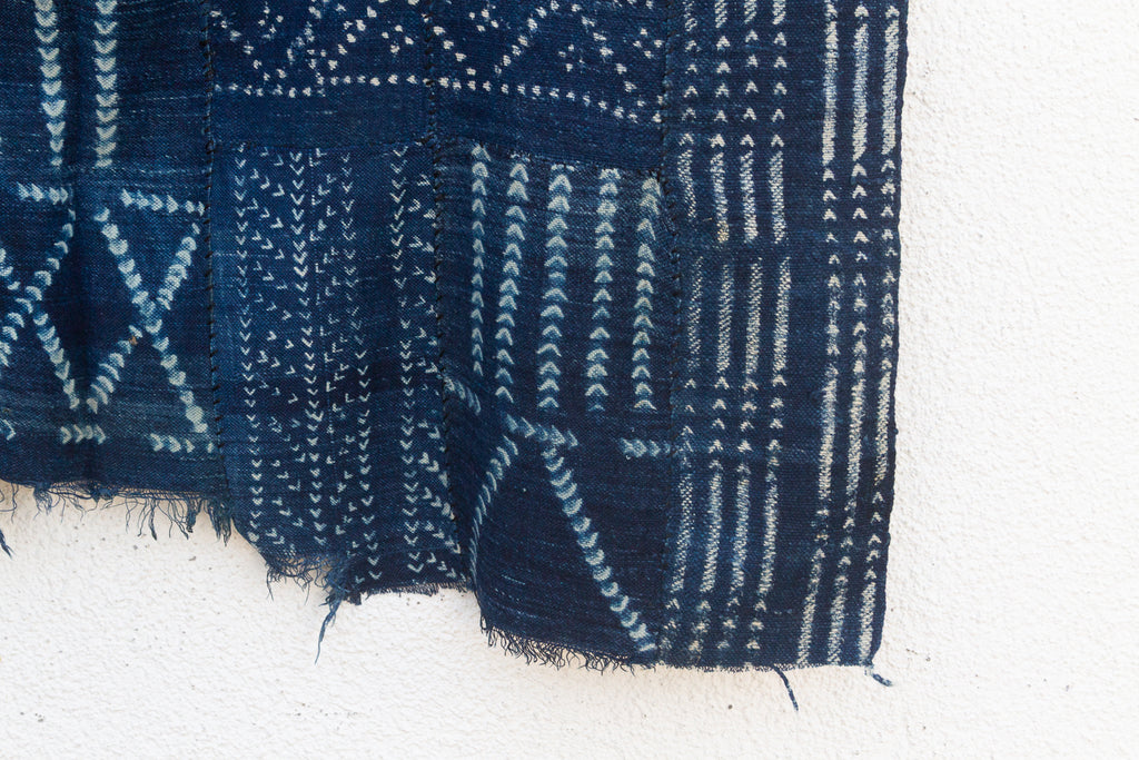Cascade Indigo Mud Cloth Throw (Trade)