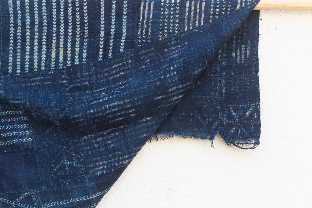 Cascade Indigo Mud Cloth Throw (Trade)