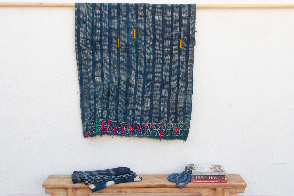 Nomad's Loom Indigo Mud Cloth Throw