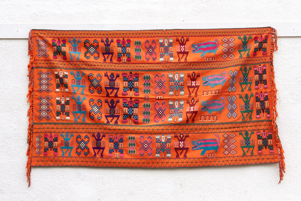 Antique Brocade Tribal Fabric From Indonesia