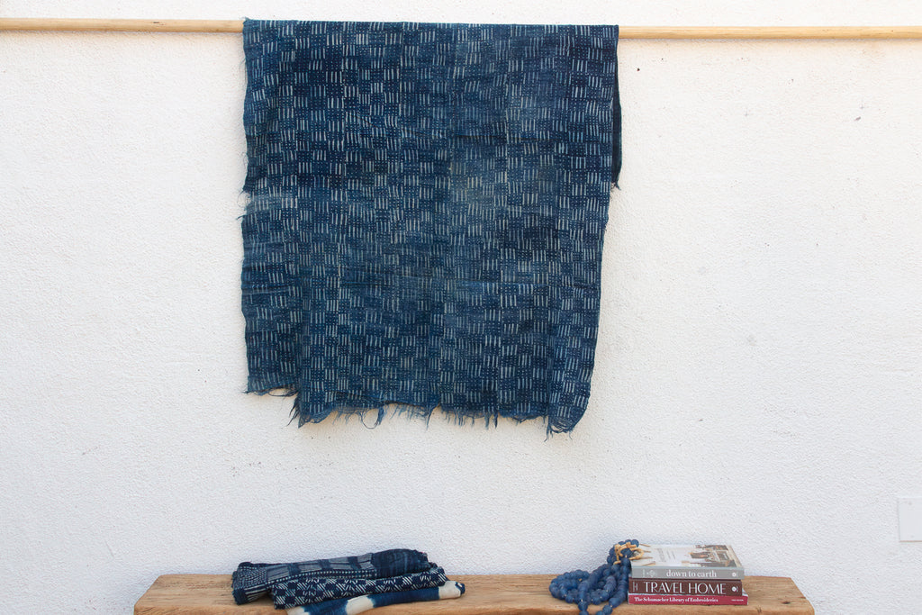 Kanaga Indigo Mud Cloth Throw