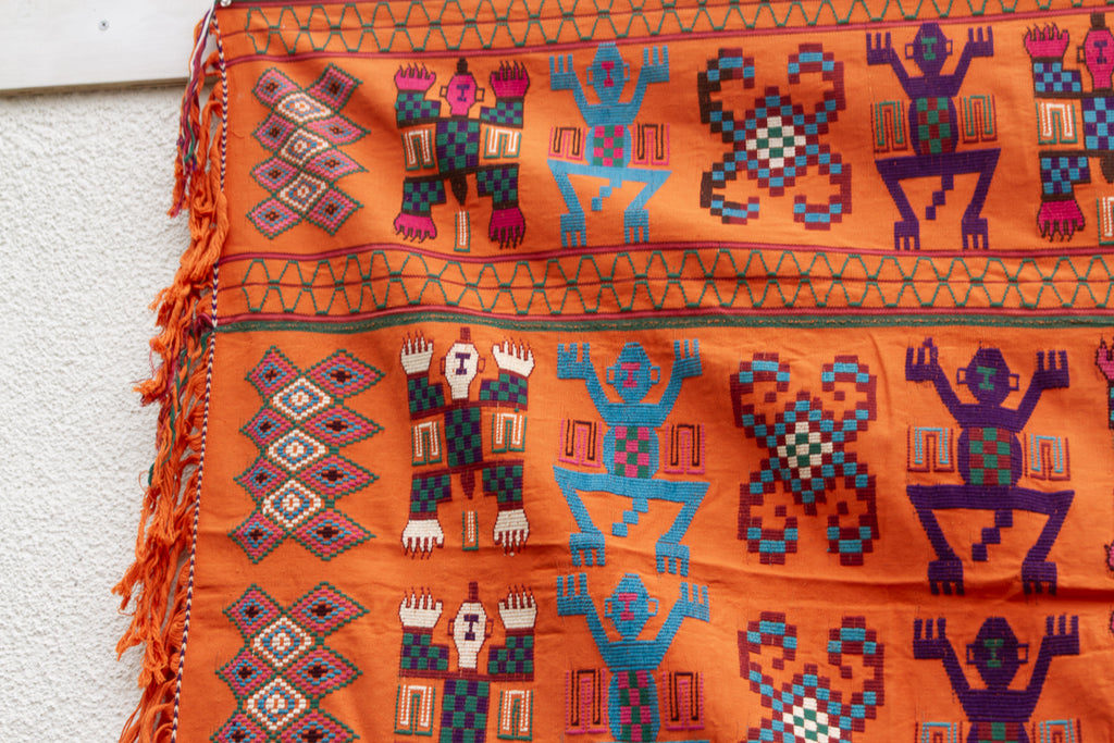 Antique Brocade Tribal Fabric From Indonesia