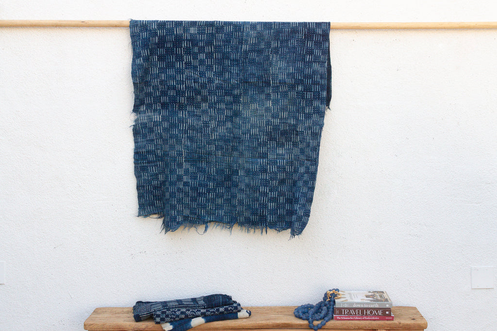 Kanaga Indigo Mud Cloth Throw