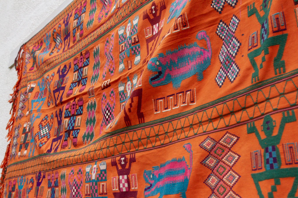 Antique Brocade Tribal Fabric From Indonesia